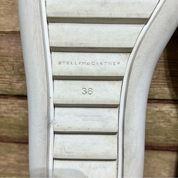 Stella Mcartney White Vegan Leather Padded Pointed Slide Sandals - Picture 9 of 9